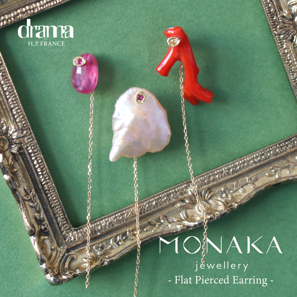 MONAKA jewellery-Flat Pierced Earring / drama H.P.FRANCE | H.P.